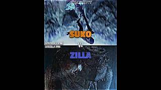 Suko vs Zilla zilla godzilla1998 godzillaxkong vsedit vsbattle wisedit whoisstronger wis [upl. by Allegra]