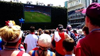 USA v Belgium 2014 World Cup Wondo Missed Goal Crowd Reaction [upl. by Wemolohtrab]