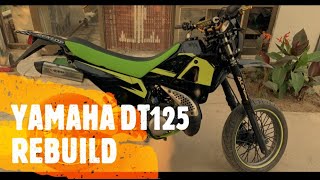 Yamaha DT125 Rebuild Supermoto [upl. by Ees]