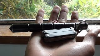 Kubotan keychain  Nonlethal self defense weapon  Kubaton Review [upl. by Ekusuy]