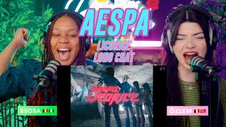 aespa 에스파 Licorice Universe and Long Chat ♥ Universe reaction [upl. by Assiroc49]