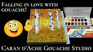 Gouache Studio Palette The Secret to Easy Fall Foliage [upl. by Toille]