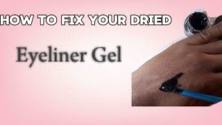 I fix my dried eyeliner gel using only this98 beauty diy makeuptips makeup [upl. by Suhcnip]