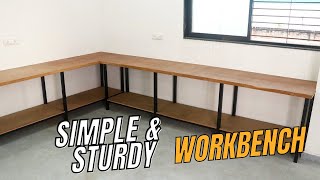 Workshop Build  DIY Simple amp Strong Workbench [upl. by Rudman]