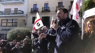 MATTEO SALVINI in diretta da OZIERI SASSARI 18022019 [upl. by Bo]