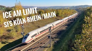 ICE 3 und ICE 4 auf der SFS KölnRheinMain  Deutschlands extremste Schnellfahrstrecke [upl. by Doak921]