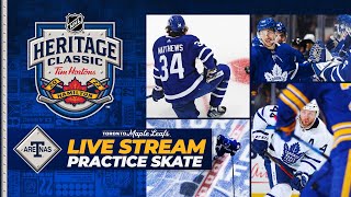 2022 Heritage Classic Live Practice Skates  Toronto Maple Leafs [upl. by Eerehs]