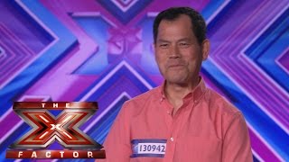 Jimmy Cheung sings Luciano Pavarottis O Sole Mio  Room Auditions Week 1  The X Factor UK 2014 [upl. by Marge327]