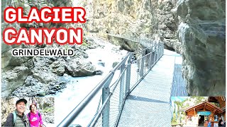 THE INCREDIBLE GLACIER CANYON IN GRINDELWALD SWITZERLAND 4K [upl. by Rusty]