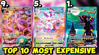 Top 10 Most Expensive Pokémon Cards In Evolving Skies [upl. by Tatianna602]