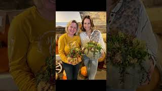 Succulent Pumpkin Workshop w Chester County Cart Company at Harvest Ridge Winery Toughkenamon PA [upl. by Harvison329]