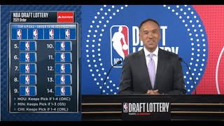 2021 NBA Draft Lottery results 👀  NBA on ESPN [upl. by Llehsem342]