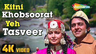 Kitni Khubsoorat Yeh Tasveer 4K Video  Bemisal 1982  Rakhee Amitabh Bachchan  Kishore Kumar [upl. by Ijuy181]