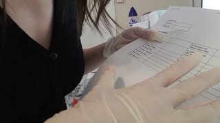 ASMR doctor appointment  giving you an allergy test  personal attention whispered [upl. by Zilla]