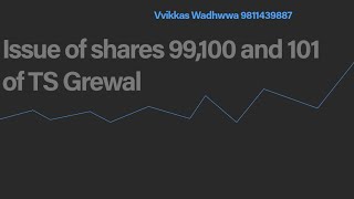 Issue of shares  99100 amp101 TS grewal Company Accounts  Class 12th Accounts  CBSE [upl. by Sadnalor]