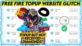 FREE FIRE TOPUP WEBSITE GLITCH  HOW TO TOPUP DIAMONDS  FREE FIRE JAZZCASH amp EASYPAISA TOPUP [upl. by Clarita]