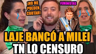 Agustín Laje bancó a MILEI y las FEMINISTAS de TN lo CENSURA  FRAN FIJAP [upl. by Myrle]