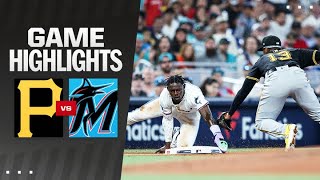 Pirates vs Marlins Game Highlights 32824  MLB Highlights [upl. by Elletsyrc803]