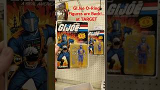 NEW GIJOE ORING 3 34quot FIGURES  back at TARGET COBRA BAT SNAKEEYES COBRA COMMANDER [upl. by Coriss]