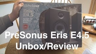 PreSonus Eris E45 Active Monitors Unboxing amp Review [upl. by Catherina226]