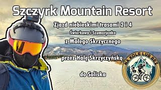 SMR Szczyrk Mountain Resort 2024 Zjazd niebieskimi trasami 2 i 4 z Małego Skrzycznego do Soliska [upl. by Althee]