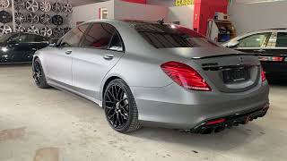 Mercedes S500 V8 Brabus exhaust system [upl. by Nhor]