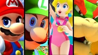 Super Mario Sports ALL INTROS 20052016 Wii U GC [upl. by Anibur]