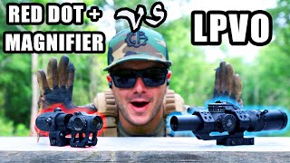 Red Dot amp Magnifier vs LPVO [upl. by Jelena]