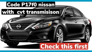 p17f0 p0746 any nissan with cvt transmission check this first [upl. by Flynn]