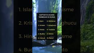 Daftar 10 Agama Terbesar Di Dunia story motivasi quotes [upl. by Desta]