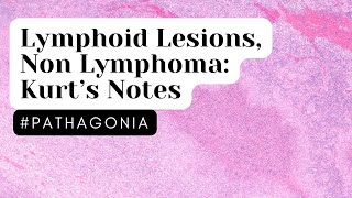 Lymphoid Lesions Non Lymphoma Kurtâ€™s Notes pathagonia [upl. by Hinda608]