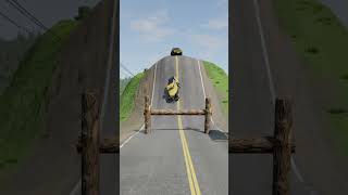 Cars amp Bus vs Log Bridge  BeamNG Drive [upl. by Bailey]