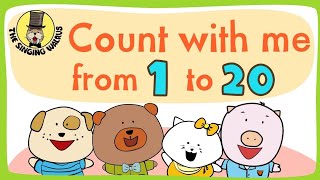 Number Song 120 for Children Counting Numbers Counting 120  The Singing Walrus Jack Hartmann [upl. by Gracye]