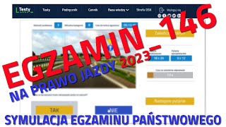 ✅❌Cały egzamin na prawo jazdy 2023❌✅ część 146 kategoria B [upl. by Aimat]