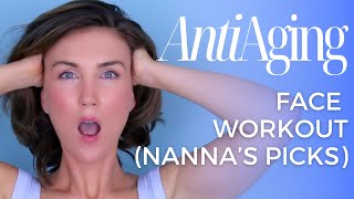 Ultimate AntiAging Face Exercise Routine  Lisa’s Nanna’s MUST TRY Exercises  Natural Face Lift [upl. by Nabatse]