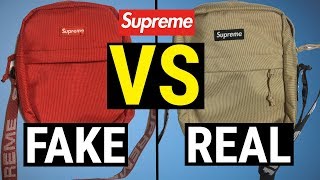 SUPREME SHOULDER BAG  JAK ROZPOZNAĆ PODRÓBKĘ  FAKE vs REAL [upl. by Mulderig]