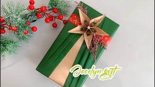 圣诞节礼物包装教程Christmas gift wrapping ideas [upl. by Auqkinahs]