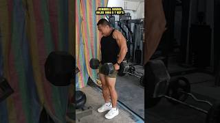 DUMBBELL SHRUGS 80LBS 36KG X 7 REPS [upl. by Yrrej]