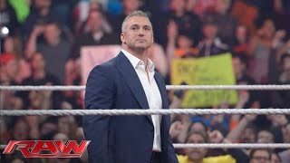 The WWE Universe erupts as Shane McMahon reemerges on Monday Night Raw Raw February 23 2016 [upl. by Ordnazil]