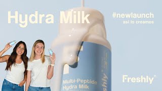 HIDRATA y REPARA tu piel ✨ Te presentamos la NUEVA MultiPeptide Hydra Milk 🥛  Freshly Cosmetics 💛 [upl. by Enytsirk487]