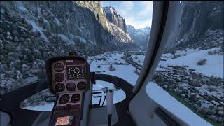 HARRIER AV8B VS Lauterbrunnen HELIPAD [upl. by Formenti]