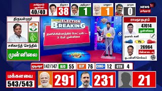 🔴LIVE Election Results 2024  Tamil Nadu Lok Sabha Election 2024  DMK  AIAMDK  NTK  N18ER [upl. by Kowalski]