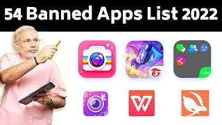 All 54 Banned Apps List 2022  Banned Apps List in India  54 Apps Banned Today  FF Ban in India [upl. by Sennahoj120]