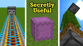 11 Minecraft Blocks with SECRET Redstone Uses [upl. by Kablesh]