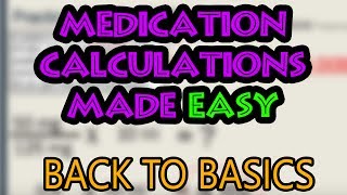 How To Do Medication Dosage Calculations Basics [upl. by Richel]