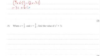 WJEC GCSE Maths Winter 2012 Higher Paper 3 Q2  substitution [upl. by Oirogerg]