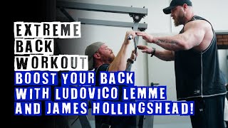 Unleash Your Power Back Workout with Ludovico Lemme and James Hollingshead for Ultimate Strength [upl. by Netsirk571]