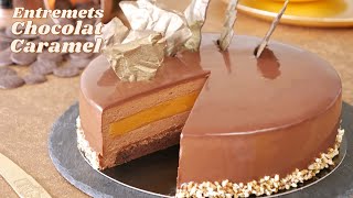 Entremets CHOCOLAT CARAMEL  Gâteau au Chocolat Ultra Gourmand [upl. by Ib]