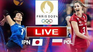 POLSKA 🇵🇱  JAPAN relacja na żywo – Wynik meczu live  Olympics Paris siatkówka 2024 [upl. by Sill]