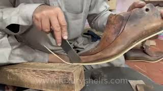 Making HANDMADE Leather Shoes from Start to Finish [upl. by Icyak314]